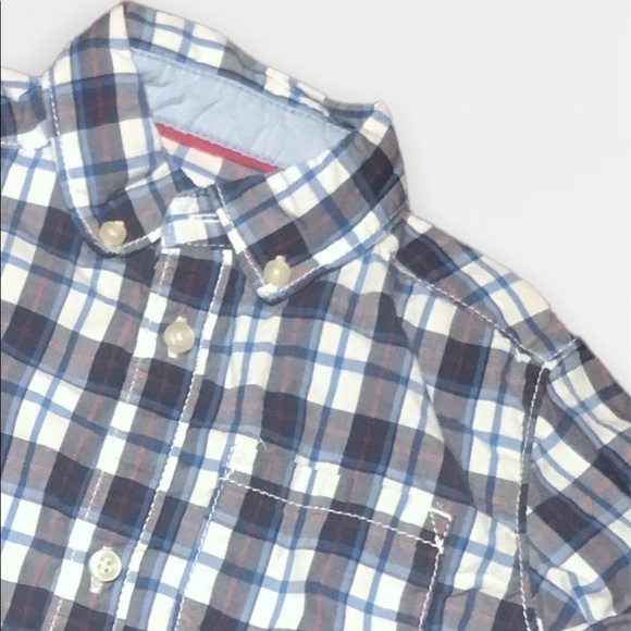 Toddler Long Sleeve Checkered Button Down  Shirt - Picture 2 of 3